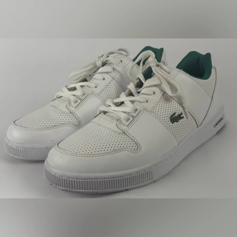 Lacoste Thrill 319 1 US SMA White Leather Sneakers Men’s Size 12 - Picture 2 of 12
